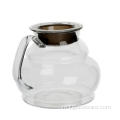 Decantor de cafea din sticlă cu capac din silicon